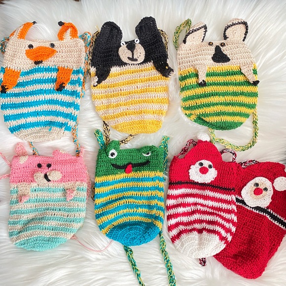 Fun Animal Crochet Crossbody Bags - Picture 2 of 4